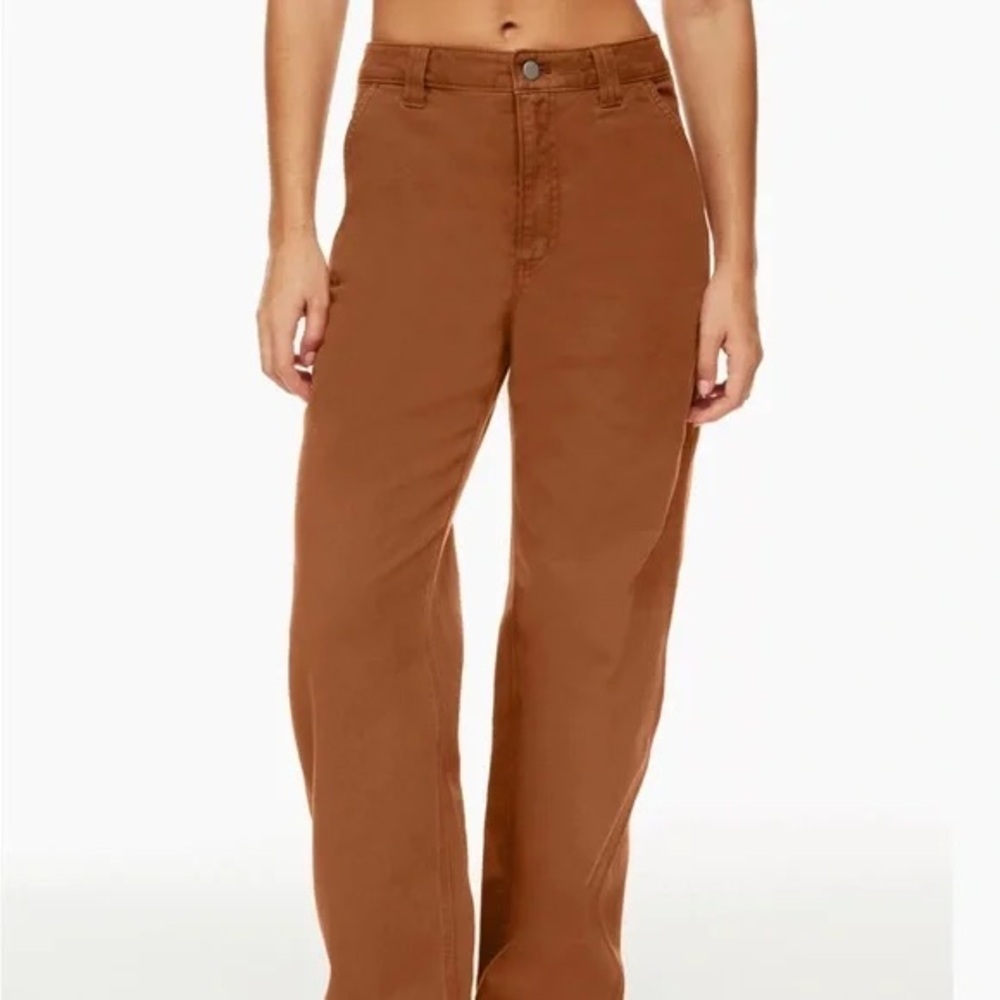 TNA Women's Greenwich Straight Leg Pants in Warm Umber